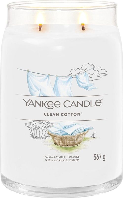Yankee Candle 1630644E, Zylinder, Weiß, Baumwollblüte, Blume, Zitrone, 90 h, 1 Stück(e)