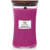 WoodWick - Large Hourglass - Wild Berry - Mix van Paraffine & Sojawas