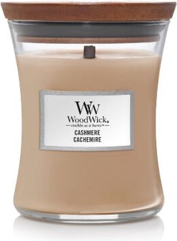 WoodWick Geurkaars Medium - Cashmere