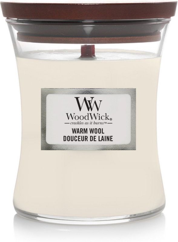 WoodWick - Warm Wool - Geurkaars - 275 gr - Houten Lont