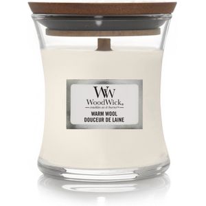 WoodWick - Mini - Geurkaars - Warm Wool - Hoogwaardige Paraffine & Sojawas