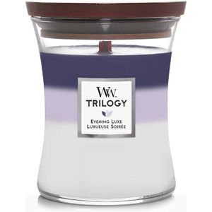 WoodWick Hourglass Trilogy Medium Geurkaars - Evening Luxe - 60 branduren