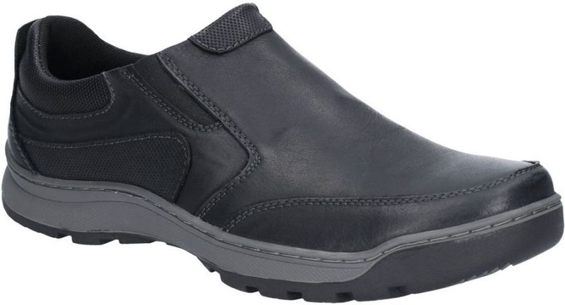 Hush Puppies - Jasper - Nette Schoenen - Zwart - Leer