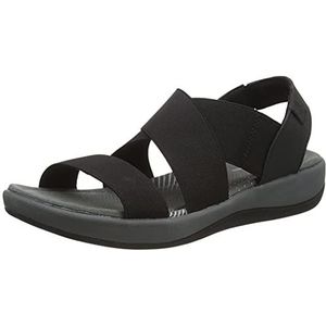 Hush Puppies Sandalen met enkelbandje voor dames, Zwart, 35.5 EU