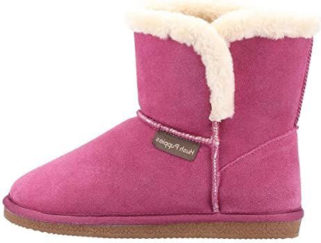 Hush Puppies - Ashleigh - Pantoffels - Roze - Koeiensuède