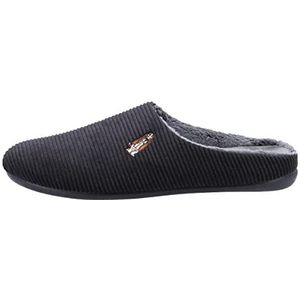 Hush Puppies Heren Reid Slipper, Zwart, 40.5 EU