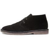 Hush Puppies - Samuel - Veterboots - Zwart - Waterafstotend Suède en Leder
