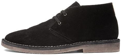 Hush Puppies - Samuel - Veterboots - Zwart - Waterafstotend Suède en Leder