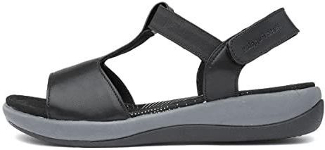 Hush Puppies - Sylvie - Sandalen - Zwart - Leer - Casual