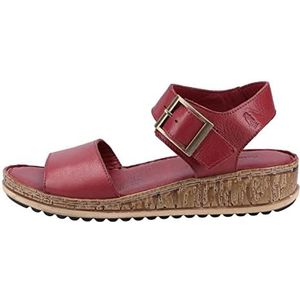 Hush Puppies - Ellie - Leren Sandalen - Zwart