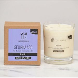 Yours Naturally - Geurkaars - Lavendel - Vegan - 20cl