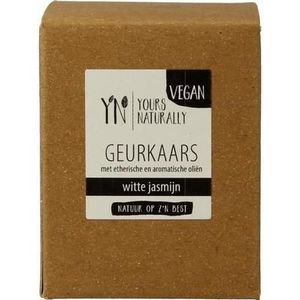 Yours Naturally - geurkaars witte jasmijn - massageolie - 90 ml