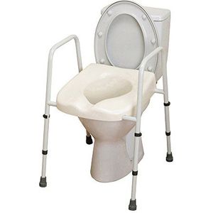 NRS Healthcare M66625 Mowbray toiletbril en frame Lite, standaard breedte - voorgemonteerd