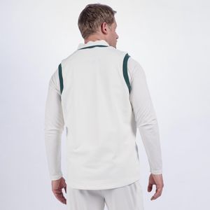 Gray-Nicolls Cricket SLIPOVER PRO PERF GN TRIM L Large - Ivory / Groen