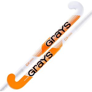 Grays composiet hockeystick GX1000 Ultrabow Jun Stk Wit / Oranje - maat 33.0