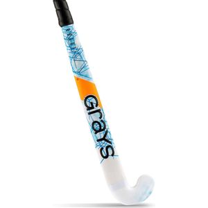 Grays houten hockeystick Rogue Ultrabow Jun Stk Blauw / Wit - maat 35.0