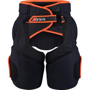 Grays hockey keeper kit Padded Short Snr Zwart / Oranje - maat Small