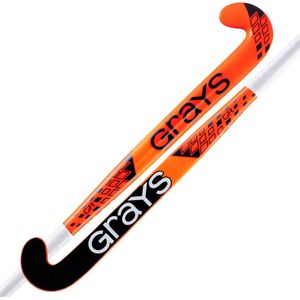 Grays composiet hockeystick GR8000 Midbow Sen Stk Fluo Rood / Zwart - maat 37.5L