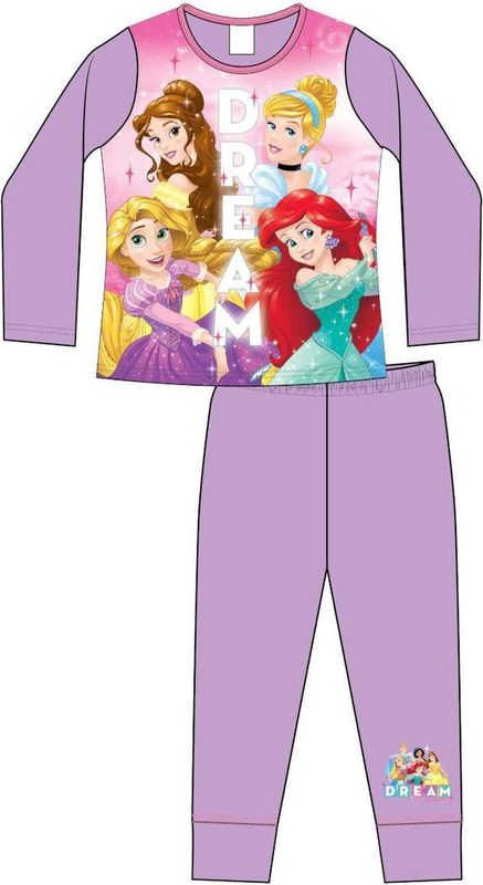 Disney - Princess Dream Pyjama Set - Roze - 100% Katoen - Lange Mouwen
