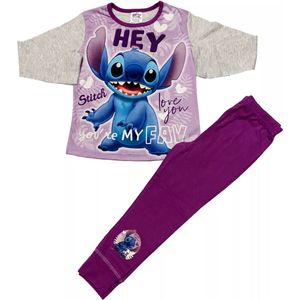 Lilo en Stitch - Pyjama - Paars - Lange Broek en Longsleeve
