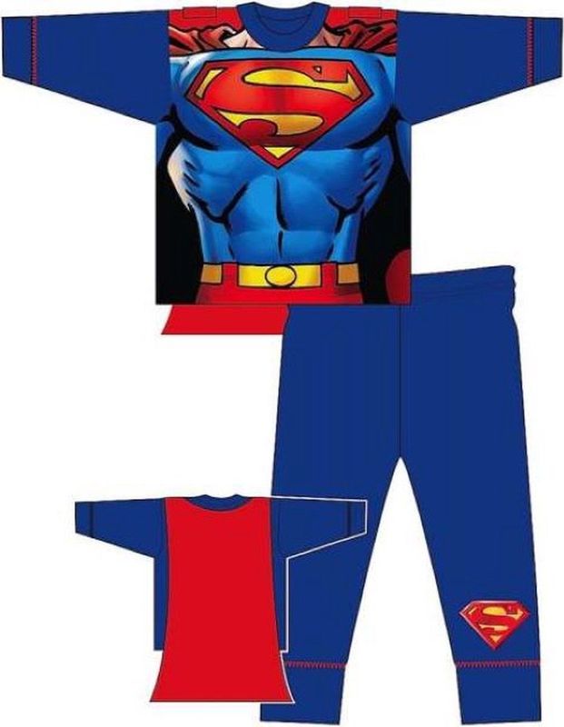 Superman - Pyjama - Rood / Blauw - Met Cape