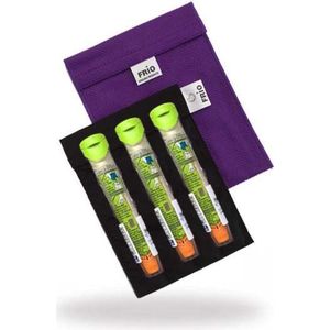 Frio - Groot - Koeltas - Paars - Geschikt voor 5 Insuline Pennen