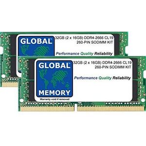 32GB (2 x 16GB) DDR4 2666MHz PC4-21300 260-PIN SODIMM GEHEUGEN RAM KIT VOOR 27"" RETINA 5K IMAC (2019/2020)