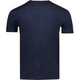 Polo Ralph Lauren - Shirt - Marine/Rood - Jersey - Ronde Hals, Slanke Pasvorm