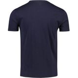 Polo Ralph Lauren - Shirt - Marine/Rood - Jersey - Ronde Hals, Slanke Pasvorm