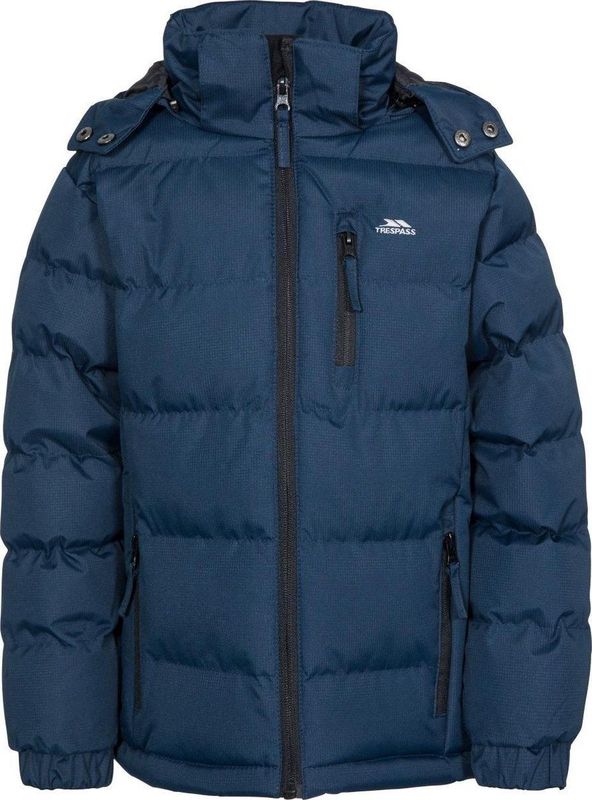 Trespass - Tuff - Donzen Jas - Zwart - Vrijetijdsjack voor Jongens