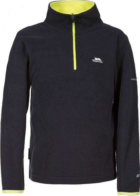 Trespass - Etto - Fleece Sweater - Zwart - 100% Polyester Microfleece