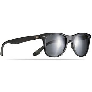 Trespass Matte zonnebril met UV-bescherming en stoffen zak zwart categorie 3, zwart.