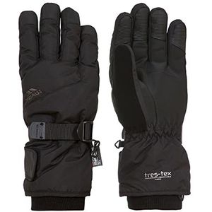 Trespass Ergon II, zwart, S, warm gevoerde waterdichte handschoenen voor dames en heren, uniseks, klein, zwart