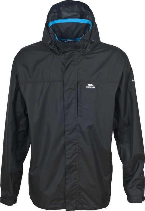 Trespass - Fraser II - Jas - Zwart - Waterdicht 3000 mm, Ademend 3000 mvp, Winddicht