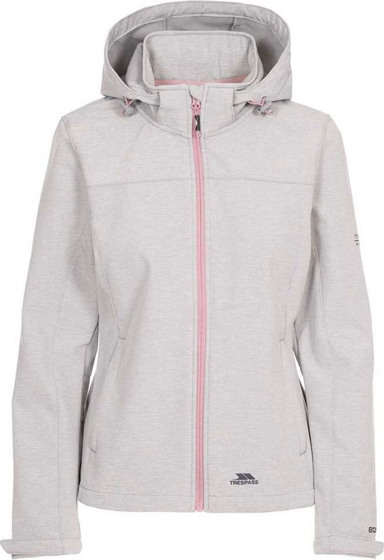 Trespass - Leah - Softshelljack - Zwart - 100% Polyester - Waterdicht