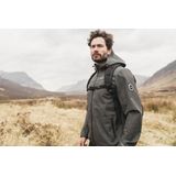 Dlx - Gabe - Softshell Jas - Zwart - Waterdicht, Ademend, Verstelbare Capuchon