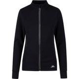 T-shirt - Zwart - Ottoman Stof - Hoge Hals - Lange Mouwen