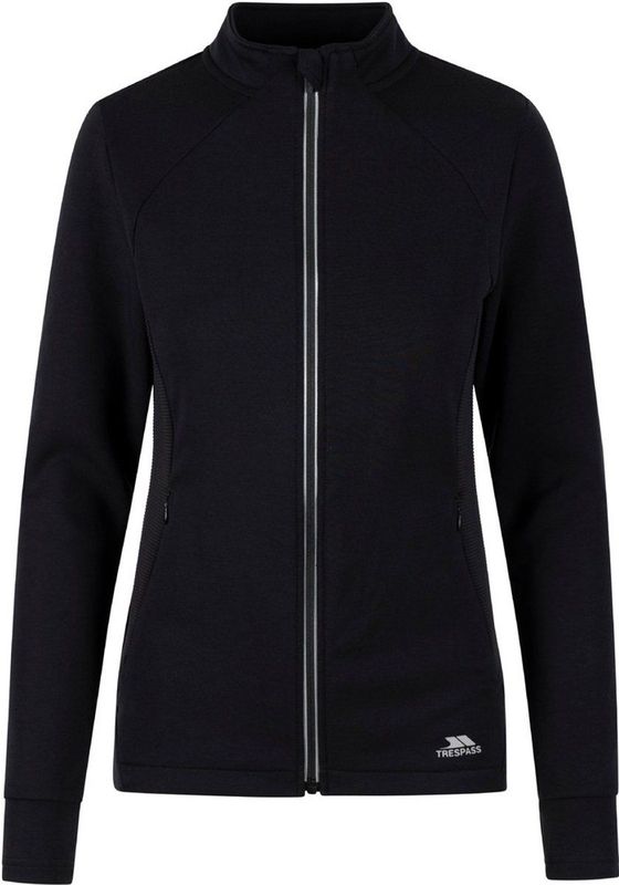 T-shirt - Zwart - Ottoman Stof - Hoge Hals - Lange Mouwen