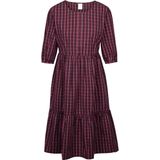 Trespass - Helen - Damesjurk - Geheel Geruit - Driekwart Mouwen - 100% Katoen