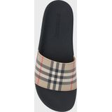 Burberry Beige Geruite Slippers