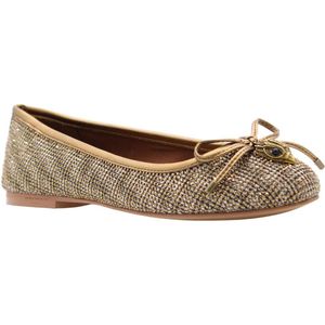 Kurt Geiger Eagel Leren Ballerina's met Siersteentjes Goud