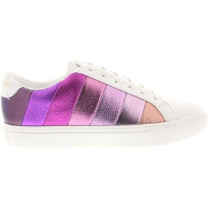 Kurt Geiger, Schoenen, Dames, Veelkleurig, 38 EU, Katoen, Regenboog Streep Lage Sneakers Lane