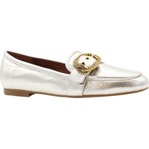 Kurt Geiger - Loafers - Grijs - Leer - Goud Accent