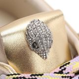 Kurt Geiger - Islington - Leren Sneakers - Goud/Beige