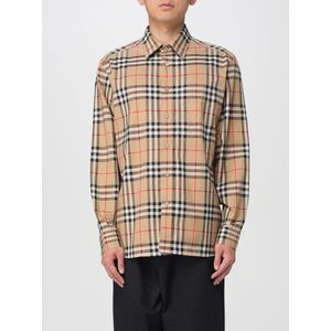 Burberry - Nova Check Overhemd - Beige Zwart Rood - Katoen - Lange Mouwen