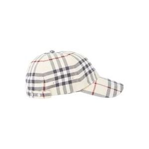 Burberry Vintage Check Snapback Cap , Beige , unisex , Maat: M