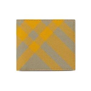 Burberry Vintage Check Portemonnee , Yellow , Heren , Maat: ONE Size