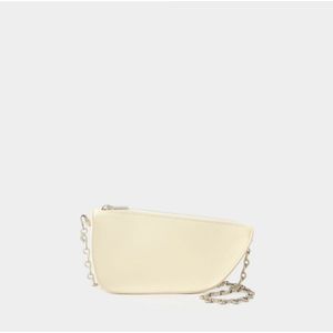 Burberry Gewatteerde Lamsskin Portemonnee Met Ketting , Beige , Dames , Maat: ONE Size