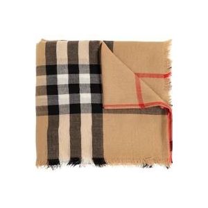 Burberry Wollen sjaal , Beige , Heren , Maat: ONE Size
