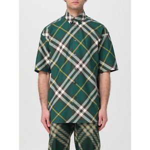 Burberry - Geruite Overhemd - Veelkleurig - Katoen - Korte Mouwen